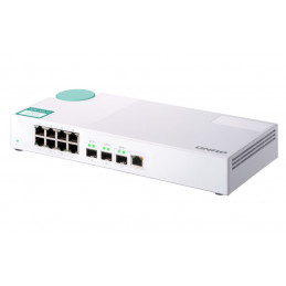 QNAP QSW-308-1C verkkokytkin Hallitsematon Gigabit Ethernet (10 100 1000) Valkoinen