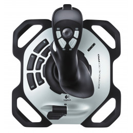 Logitech G Extreme 3D PRO Musta, Valkoinen USB 2.0 Ohjaussauva Digitaalinen PC