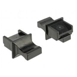 DeLOCK 64020 pistorasian kansi RJ-45 Musta 10 kpl