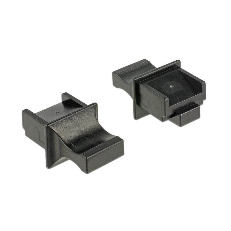 DeLOCK 64020 pistorasian kansi RJ-45 Musta 10 kpl