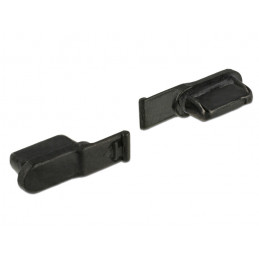 DeLOCK 64033 pistorasian kansi Musta 10 kpl