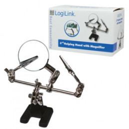 LogiLink WZ0034 suurennuslasi Musta, Ruostumaton teräs