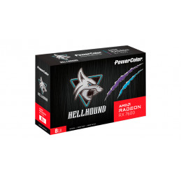 PowerColor Hellhound RX 7600 8G-L OC AMD Radeon RX 7600 8 GB GDDR6