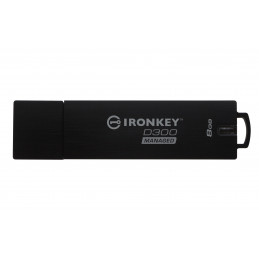Kingston Technology IronKey D300 USB-muisti 8 GB USB A-tyyppi 3.2 Gen 1 (3.1 Gen 1) Musta