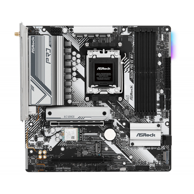 Asrock B650M Pro RS WiFi AMD B650 Pistoke AM5 mikro ATX