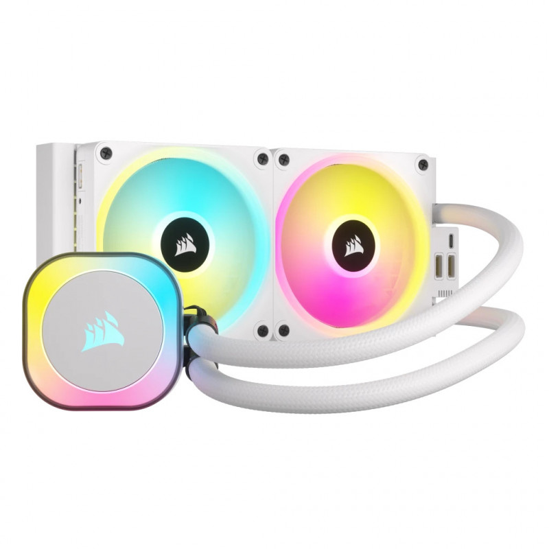 Corsair H100I Suoritin Hybridijäähdytin 12 cm Valkoinen