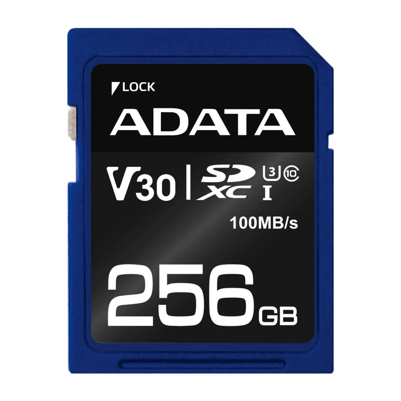 ADATA ASDX256GUI3V30S-R muistikortti 256 GB SDXC UHS-I Luokka 10