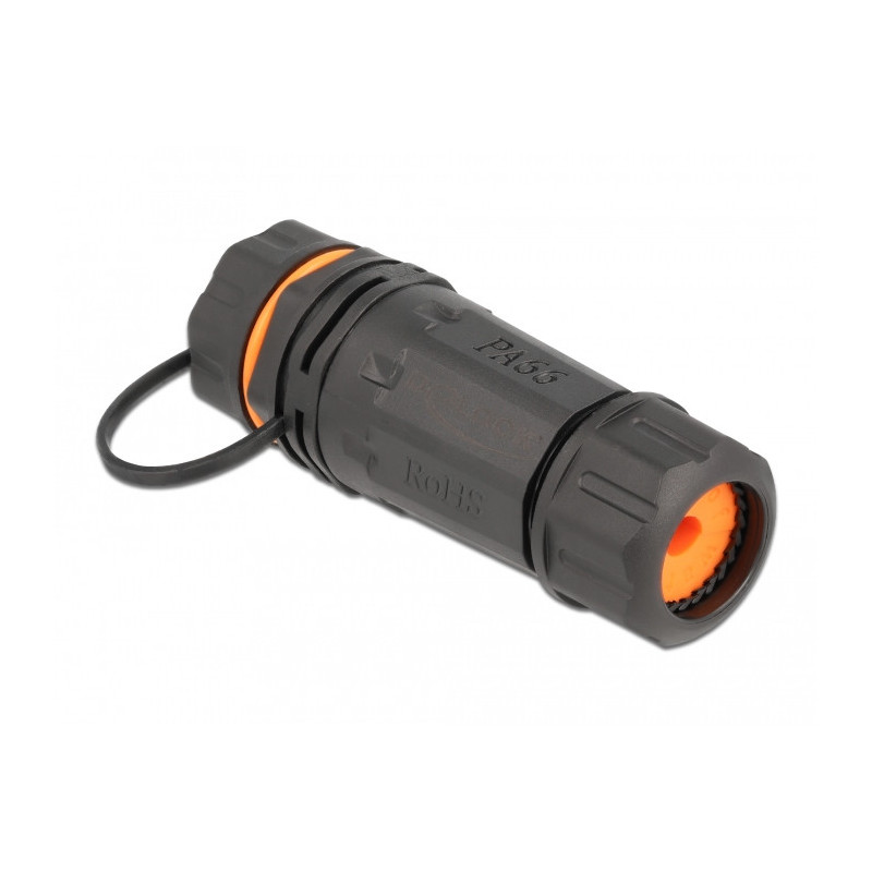 DeLOCK 86700 liitinjohto RJ-45 RJ-45 Musta, Oranssi