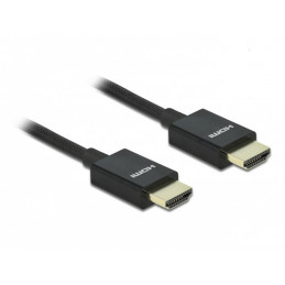 DeLOCK 85385 HDMI-kaapeli 2 m HDMI-tyyppi A (vakio) Musta