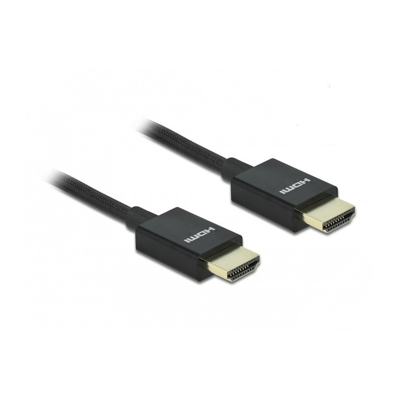 DeLOCK 85385 HDMI-kaapeli 2 m HDMI-tyyppi A (vakio) Musta