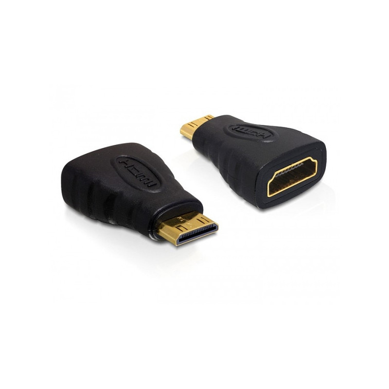 DeLOCK 65244 kaapelin sukupuolenvaihtaja 19-p HDMI-C M 19-p HDMI-A F Musta