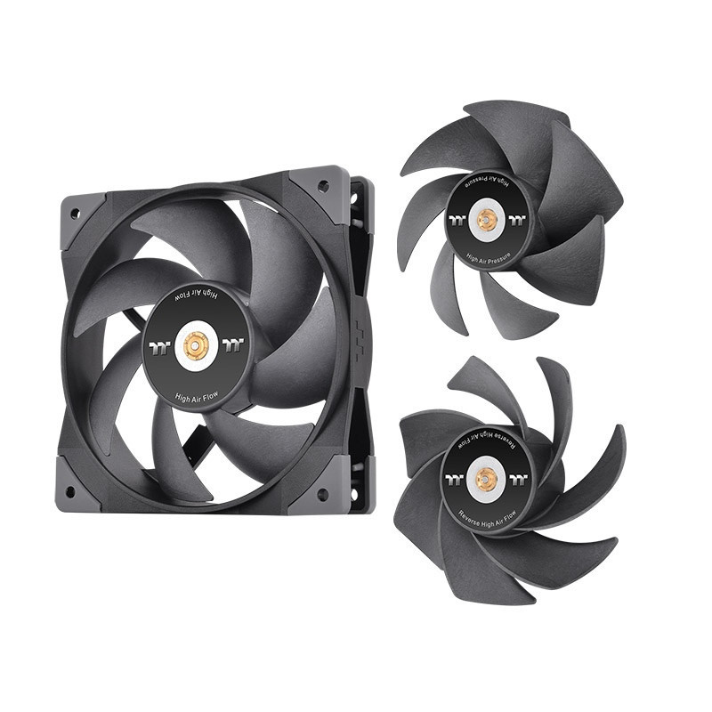 Thermaltake SWAFAN GT12 Tietokonekotelo Ilmanjäähdytin 12 cm Musta 3 kpl