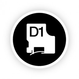 DYMO D1 - vakiopolyesteritarrat - Mustaa valkoisella -9mm x 7m