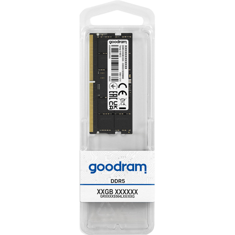 Goodram 16GB DDR5 5600MHz CL40 SR SODIMM muistimoduuli 1 x 16 GB 56000 MHz