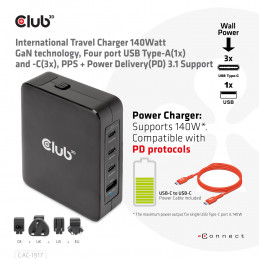 CLUB3D CAC-1917 virtalähdeyksikkö 140 W