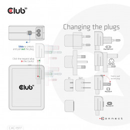 CLUB3D CAC-1917 virtalähdeyksikkö 140 W