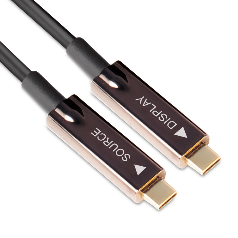 CLUB3D USB3.2 G2 TYPE-C ACT. OPT. A V M M 20M USB-kaapeli USB 3.2 Gen 2 (3.1 Gen 2) USB C Musta