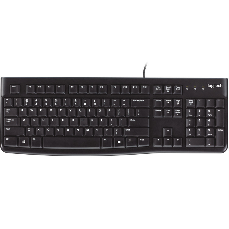 Logitech Keyboard K120 for Business näppäimistö USB Heprea Musta