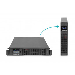 Digitus DN-170096 UPS-virtalähde Taajuuden kaksoismuunnos (verkossa) 1,5 kVA 3000 W 9 AC-pistorasia(a)
