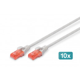 Digitus DK-1617-005-10 verkkokaapeli Harmaa 0,5 m Cat6 U UTP (UTP)