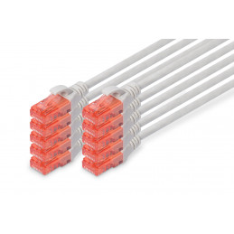Digitus DK-1617-005-10 verkkokaapeli Harmaa 0,5 m Cat6 U UTP (UTP)