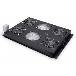 Digitus DN-19 FAN-4-SRV-B Tietokoneen jäähdytysjärjestelmän osa ja lisätarvike