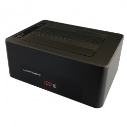 LC-Power LC-DOCK-U3-V tallennusaseman telakointiasema USB 3.2 Gen 1 (3.1 Gen 1) Type-B Musta