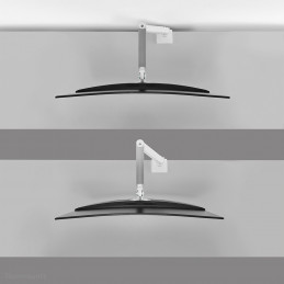 Neomounts by Newstar DS70PLUS-450WH1 monitorin kiinnike ja jalusta 124,5 cm (49") Valkoinen Vastaanotto