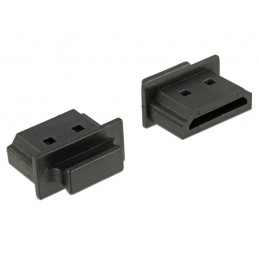 DeLOCK 64029 pistorasian kansi HDMI A Musta 10 kpl