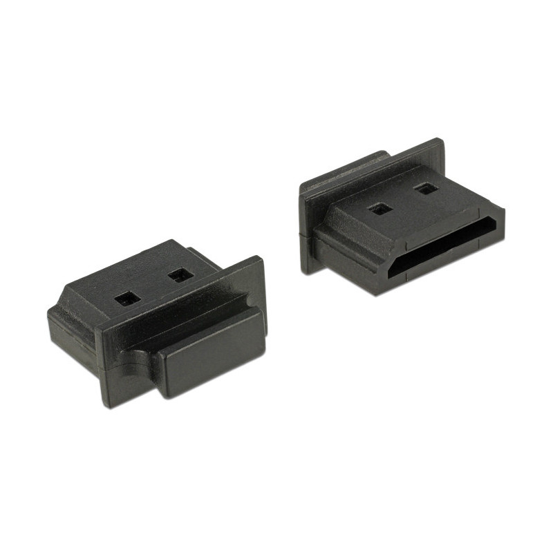 DeLOCK 64029 pistorasian kansi HDMI A Musta 10 kpl