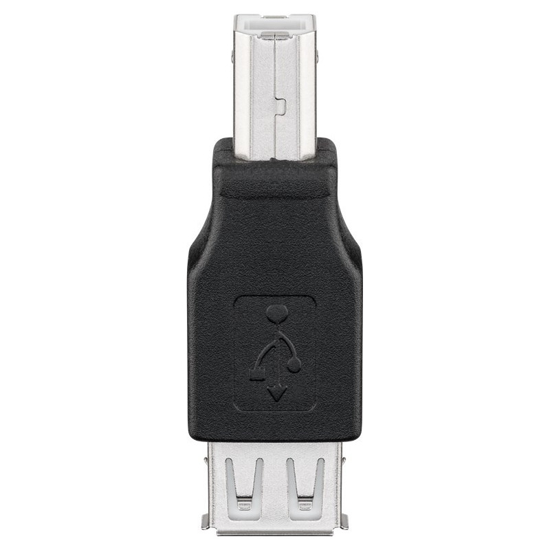 Goobay 50291 kaapelin sukupuolenvaihtaja USB B USB A Musta