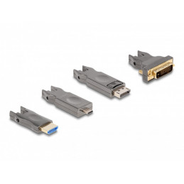 DeLOCK 86005 HDMI-kaapeli 10 m HDMI-tyyppi A (vakio) HDMI-tyyppi D (mikro) Musta, Harmaa