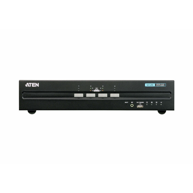 ATEN CS1144H-AT-G KVM-kytkin Musta