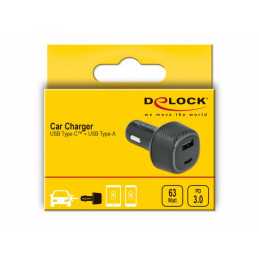 DeLOCK 64108 mobiililaitteen laturi Universaali Musta Tupakansytytin Auto