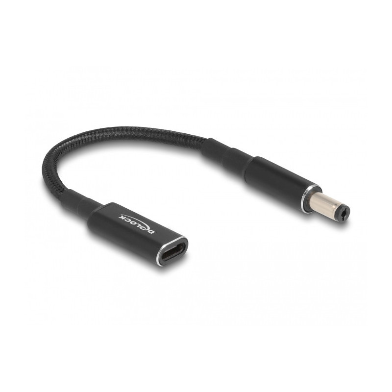 DeLOCK 60039 kaapelin sukupuolenvaihtaja USB Type-C PD Musta