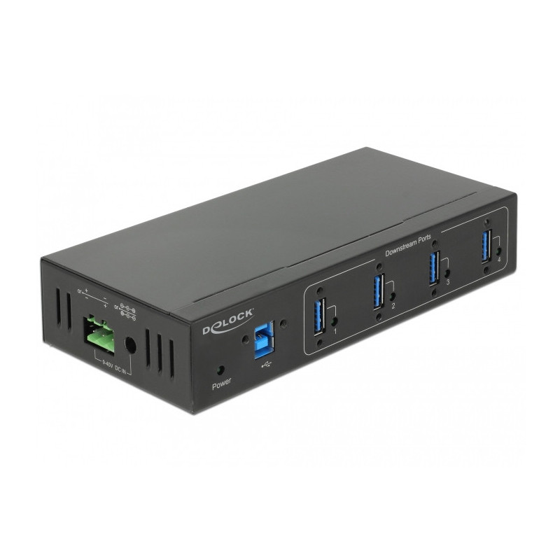 DeLOCK 63309 keskitin USB 3.2 Gen 1 (3.1 Gen 1) Type-B 5000 Mbit s Musta