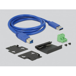 DeLOCK 63311 keskitin USB 3.2 Gen 1 (3.1 Gen 1) Type-B 5000 Mbit s Musta