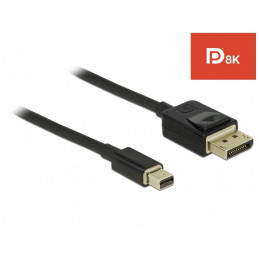 DeLOCK 84928 DisplayPort-kaapeli 2 m Mini DisplayPort Musta