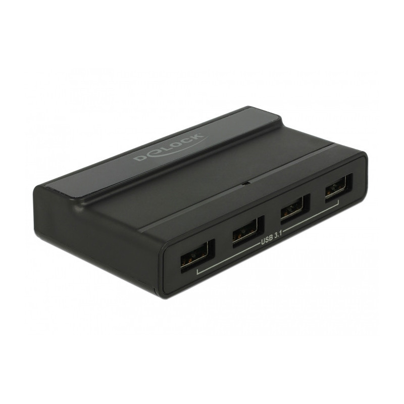 DeLOCK 64053 keskitin USB 3.2 Gen 2 (3.1 Gen 2) Type-C 10000 Mbit s Musta