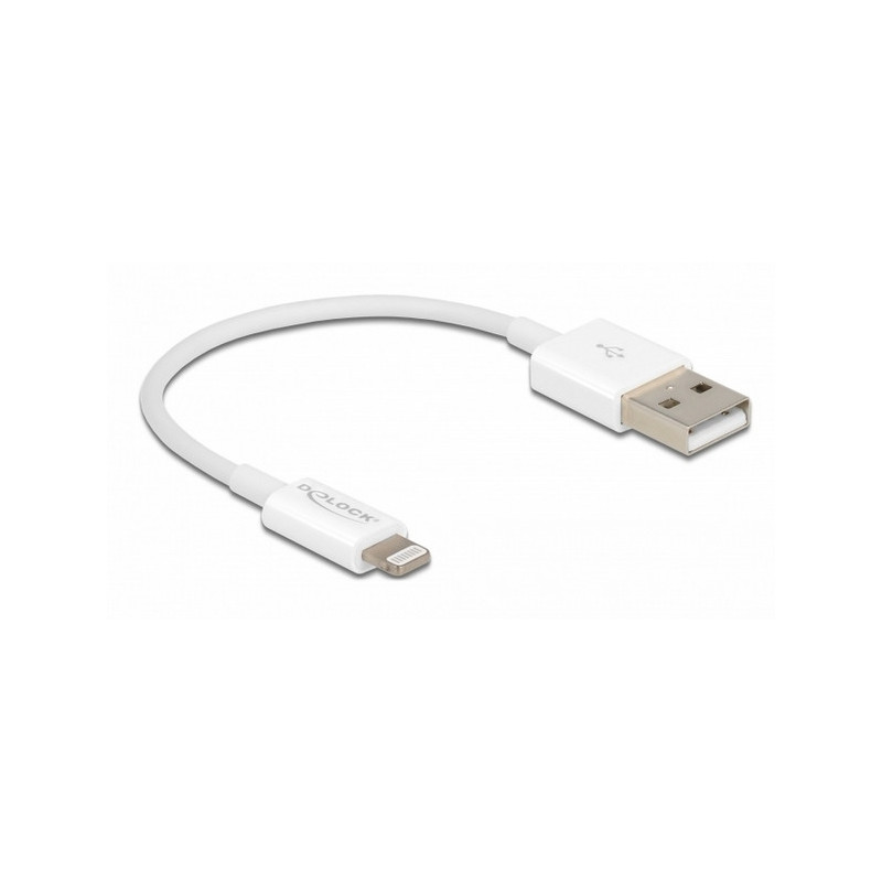 DeLOCK 83001 USB-kaapeli 0,15 m USB 2.0 USB A Micro-USB B Lightning Apple 30-pin Valkoinen