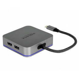 DeLOCK 87742 mobiililaitteiden telakka-asema Tabletti Harmaa