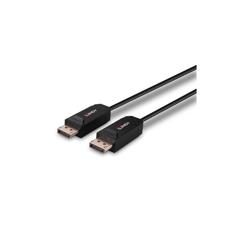 Lindy 38525 DisplayPort-kaapeli 10 m Musta
