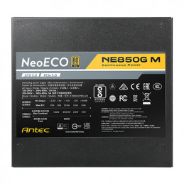 Antec Neo ECO Modular NE850G M ATX3.0 EC virtalähdeyksikkö 850 W 20+4 pin ATX ATX Musta