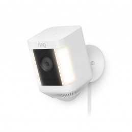 Ring Spotlight Cam Plus Plug-in White EU Laatikko IP-turvakamera Ulkona 1920 x 1080 pikseliä Katto seinä