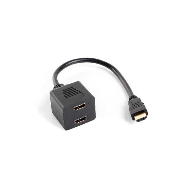 Lanberg AD-0019-BK videohaaroitin HDMI 2x HDMI