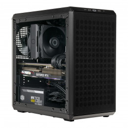 Cooler Master Q300L V2 Mini Tower Musta, Läpinäkyvä