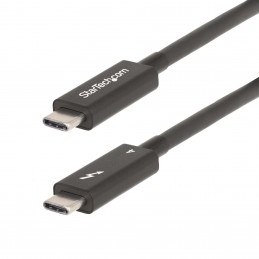 StarTech.com A40G2MB-TB4-CABLE Thunderbolt-kaapeli 2 m 40 Gbit s Musta