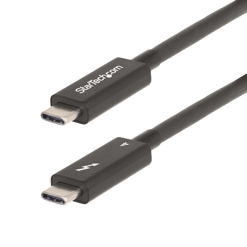 StarTech.com A40G2MB-TB4-CABLE Thunderbolt-kaapeli 2 m 40 Gbit s Musta