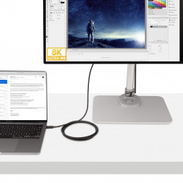 StarTech.com A40G2MB-TB4-CABLE Thunderbolt-kaapeli 2 m 40 Gbit s Musta