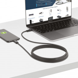 StarTech.com A40G2MB-TB4-CABLE Thunderbolt-kaapeli 2 m 40 Gbit s Musta